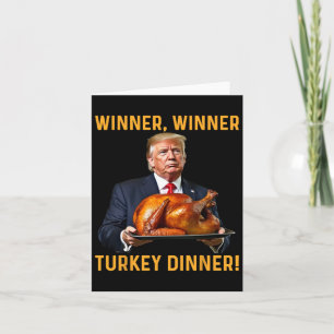 Cartão Vencedor do Trump na Turquia Janta a festa de Ação