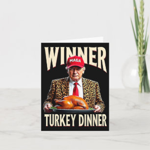 Cartão Vencedor Turquia Janta engraçada trump