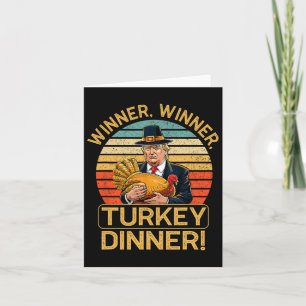 Cartão Vencedor Turquia Janta Humor Engraçado Trump Do Qu