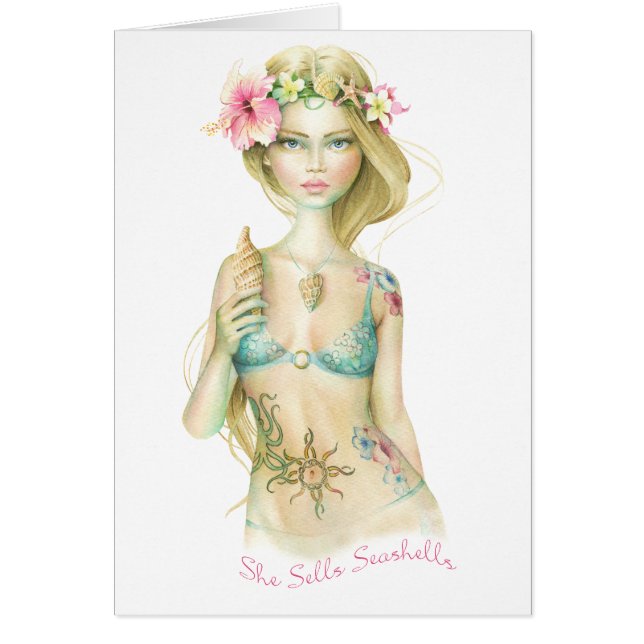 Cartão Vende escudos do mar (Frente)