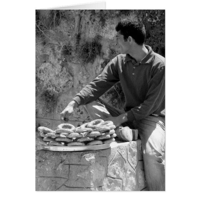 Cartão Vendedor de bagel turco - Acma (Frente)