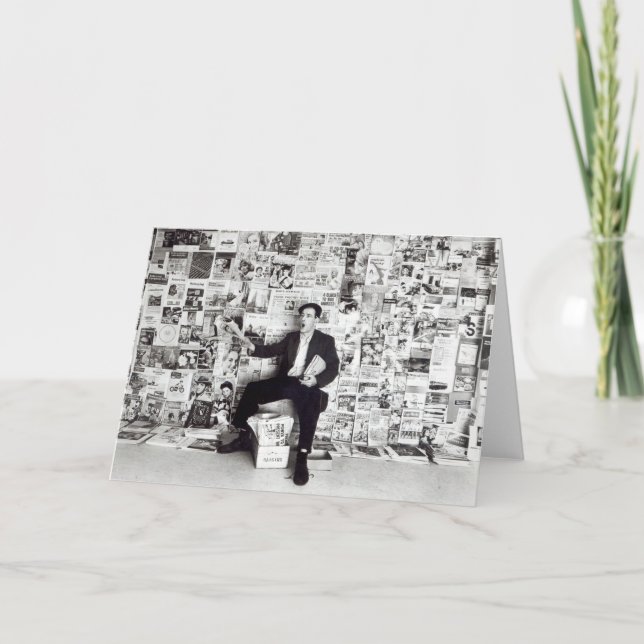 Cartão Vendedor do jornal, c.1960 (Frente)