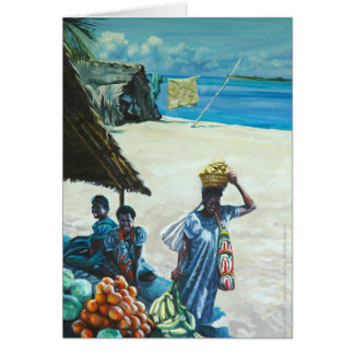 Cartão Vendedores da fruta
