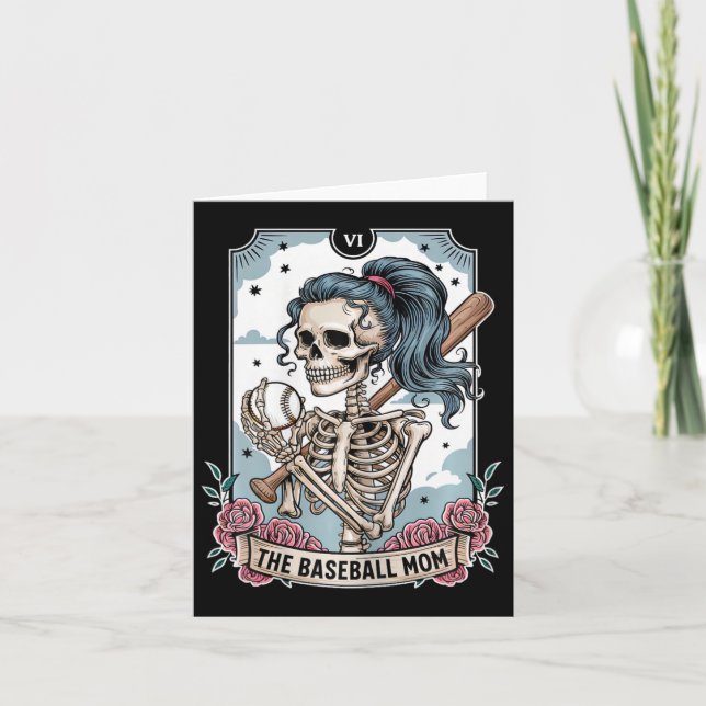 Cartão Vender à mãe o esqueleto da placa tarot Vender o D (Frente)