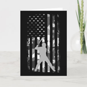 Cartão Vender Jogador Camuflagem da Bandeira Americana Pa
