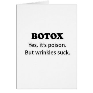 Cartão Veneno de Botox