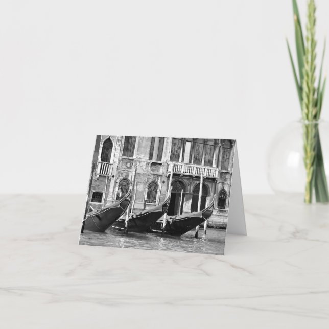 Cartão Venetian das gôndola (Frente)