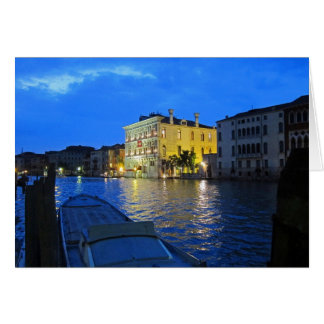 Cartão Veneza - Grande Canal à Noite