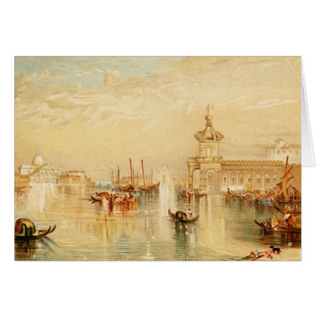 Cartão Veneza por Turner (Frente Horizontal)