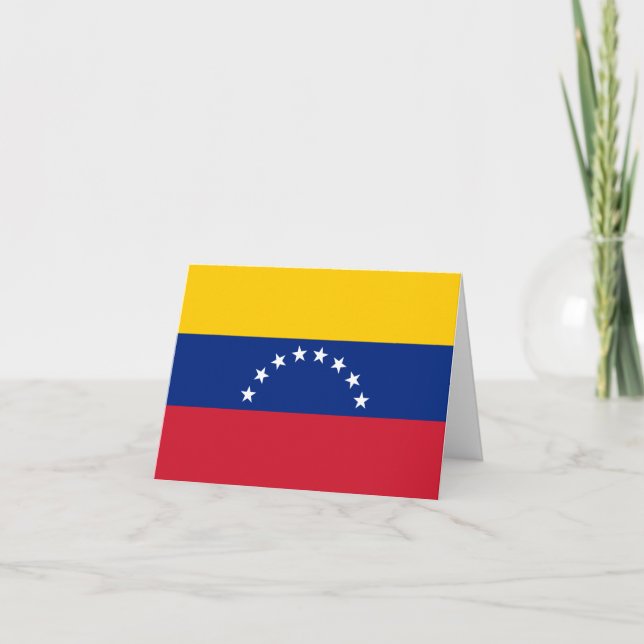 Cartão Venezuela (Venezuelan) Flag (Frente)