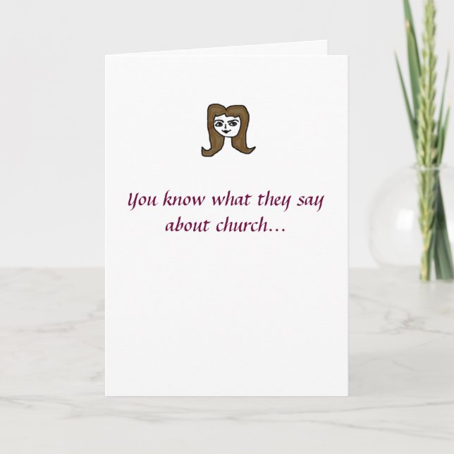 Cartão Venha À Igreja! (Frente)