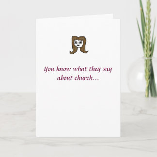 Cartão Venha À Igreja!