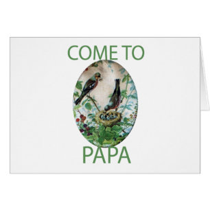 Cartão Venha para o papai