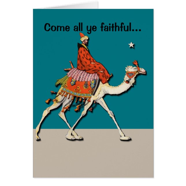 Cartão Venham Todos Vocês Fiéis (Frente)