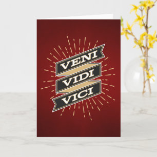 Cartão Veni Vidi Vici Red