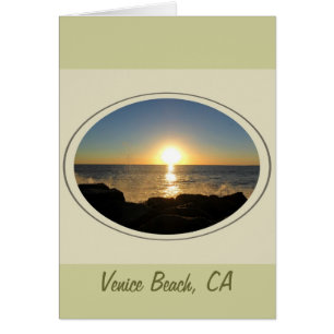 Cartão Venice Beach Sunset