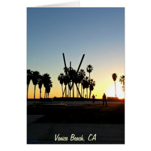 Cartão Venice Beach Sunset