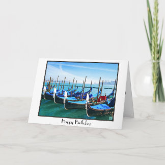 Cartão Venice Gandola com citação de amor