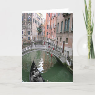 Cartão Venice Gondola Greeting Card
