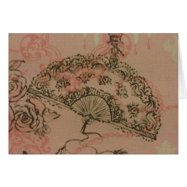 Cartão Ventilador de traço antigo (Frente Horizontal)