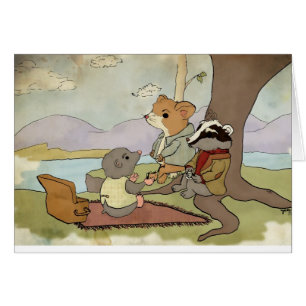 Cartão Vento nos salgueiros