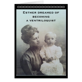Cartão Ventriloquist Dream-Vintage