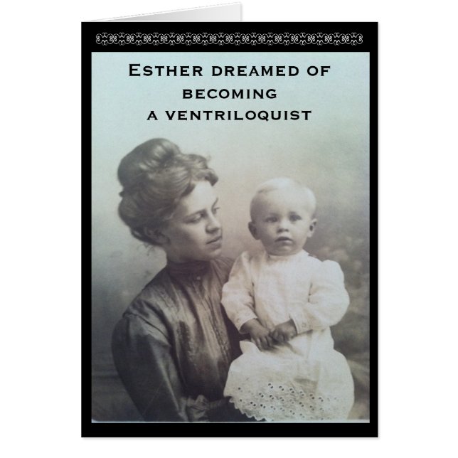 Cartão Ventriloquist Dream-Vintage (Frente)