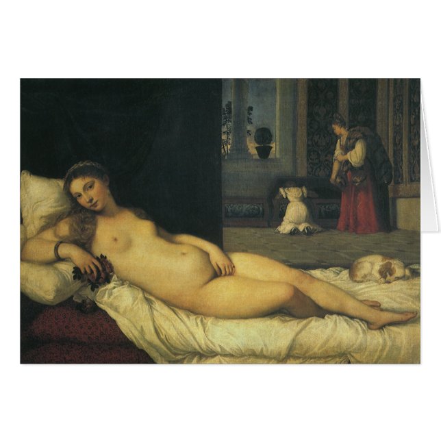 Cartão Vênus de Urbino por Titian, Arte Renascentista (Frente Horizontal)