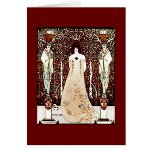 Cartão Vênus entre deuses terminais