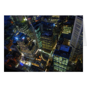 Cartão Ver a partir da placa de torre Sydney