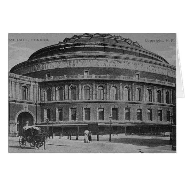 Cartão Ver o Albert Hall, c.1900 (Frente Horizontal)