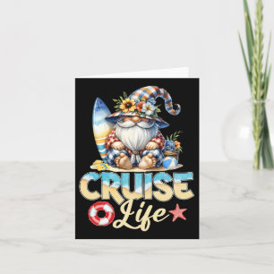 Cartão Verão Com Meu Gnome Férias Cruzeiro Vida Gnomo
