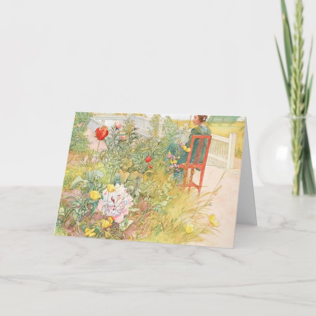 Cartão Verão Em Sundborn Por Carl Larsson (Frente)