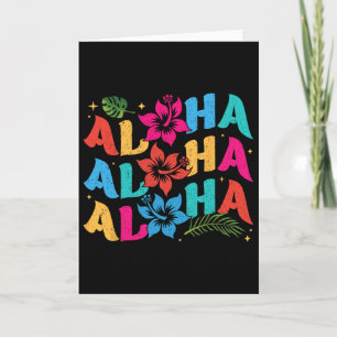 Cartão Verão havaiano Aloha Férias no Havaí Crianças Home
