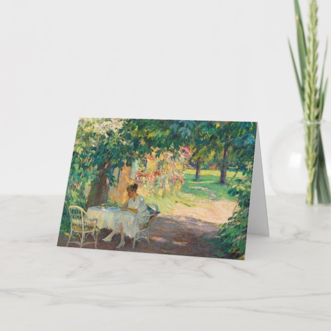 Cartão Verão no Jardim | Edward Cucuel (Frente)