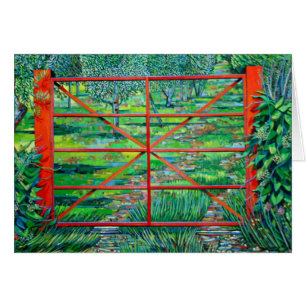 Cartão Verão vermelho 2010 da porta