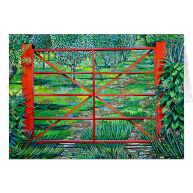 Cartão Verão vermelho 2010 da porta (Frente Horizontal)