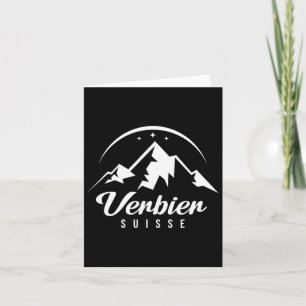 Cartão Verbier Suiça Ski Resort Ski Snowboard