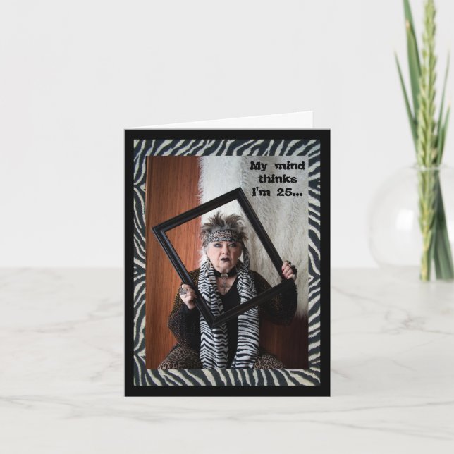 Cartão Verdade Humorística do Corpo vs. Mente (Frente)