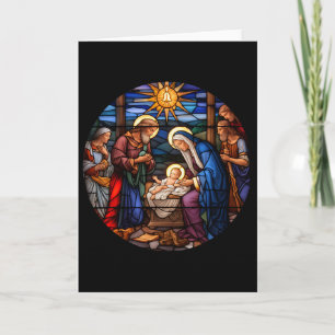 Cartão Verdadeira História Natal Natividade Jesus Cristão
