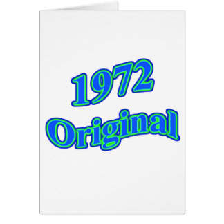 Cartão Verde 1972 azul original