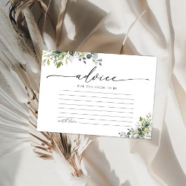 Cartão Verde Eucalyptus Floral Advice