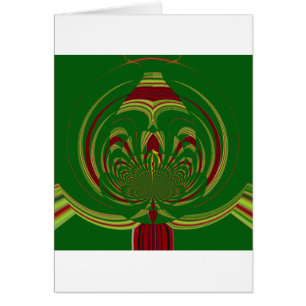 Cartão Verde Floral