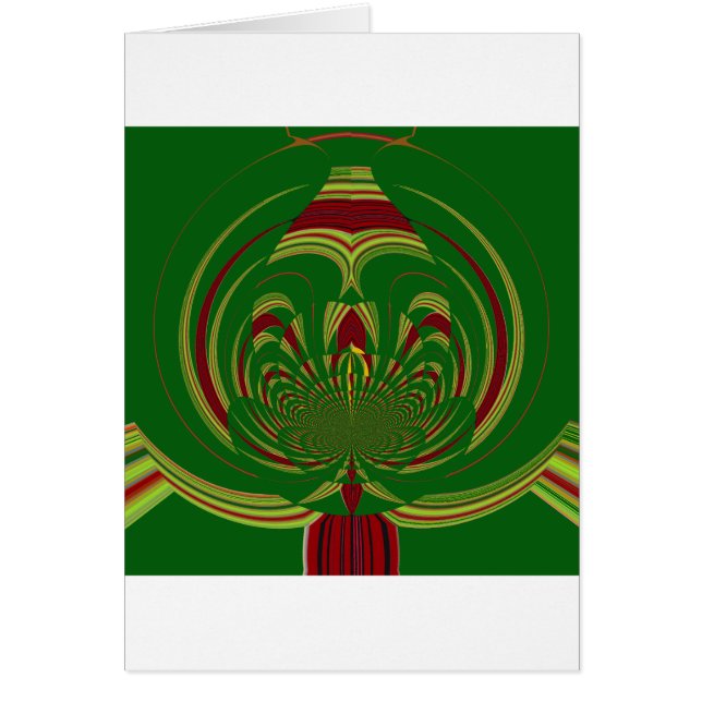 Cartão Verde Floral (Frente)