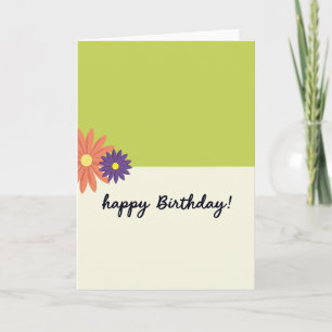 Cartão Verde Floral Doce