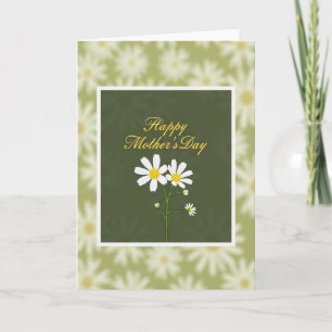 Cartão Verde Floral Embaçado