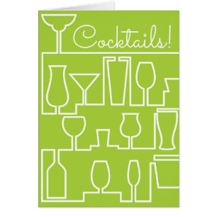 Cartão Verde limão coquetel