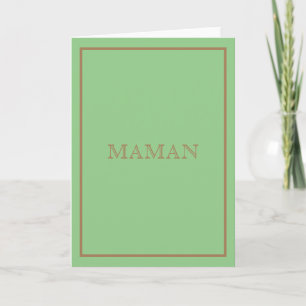 Cartão Verde Maman Inspirado em Designers