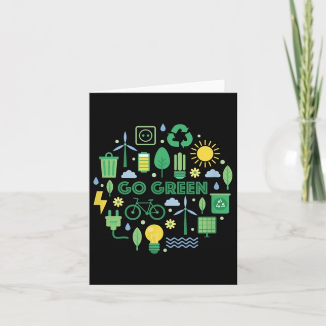 Cartão Verde - Sustentabilidade, Proteção Climática, Env (Frente)