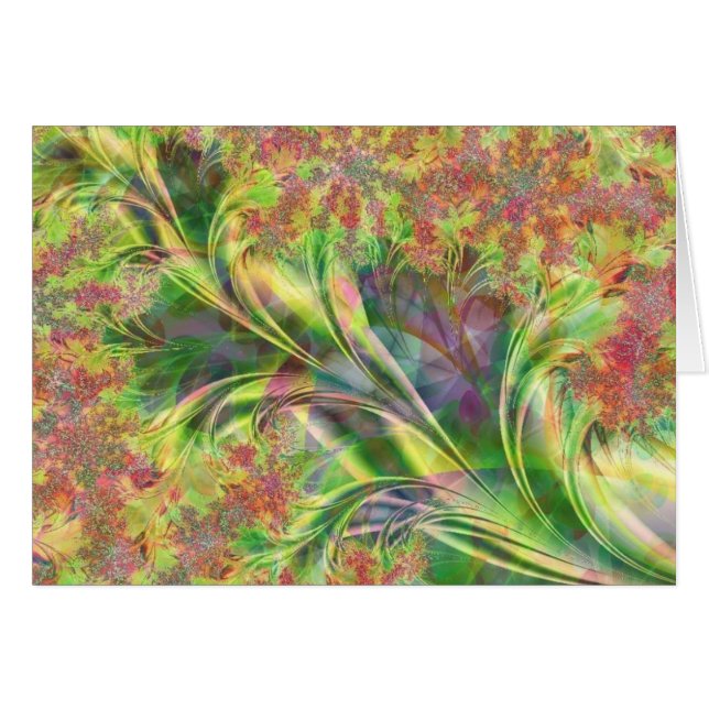 Cartão Verde-tangerina (Frente Horizontal)